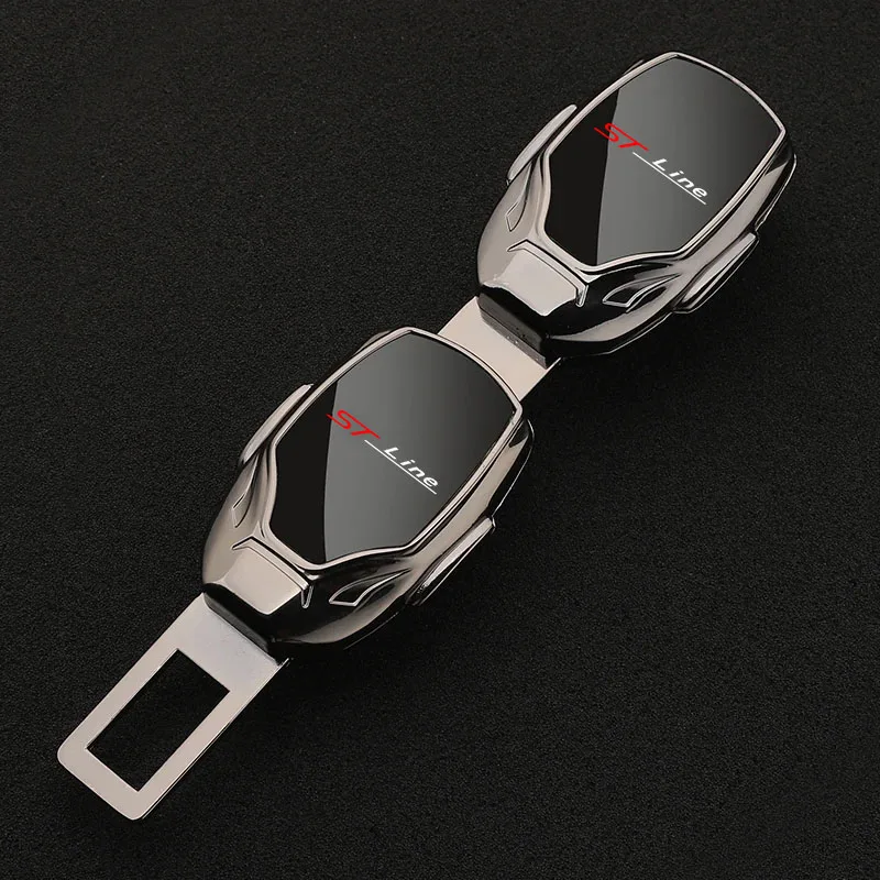 

Car Seat Belt Extension Plug Buckle Seatbelt Clip Adjustable Extender For For Ford ST LINE Fiesta EcoSport Focus Mk5 Edge