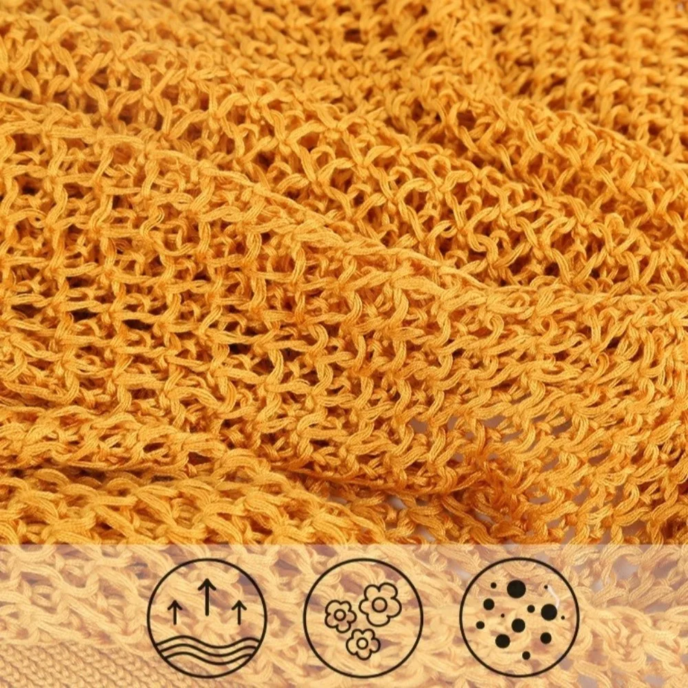 

Oversized Hollow Out Cardigan Top Long Sleeve Solid Color Knitted Cardigan Breathable Sun Protection Loose Cardigan Beach Wear