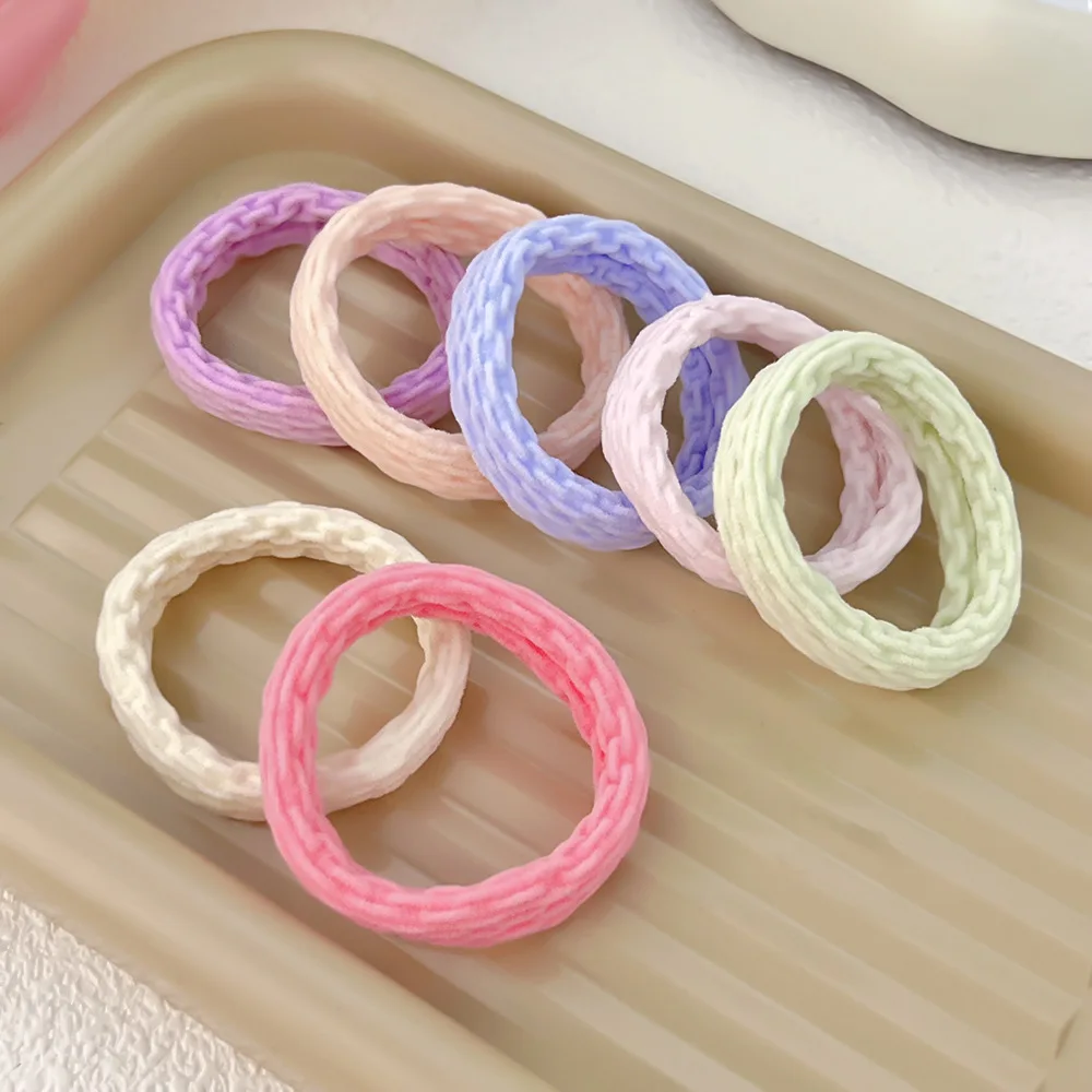 

Colorful High-Elasticity Hair Ties for Girls Simple and Versatile Hair Bands for Women Durable Hair Elastics