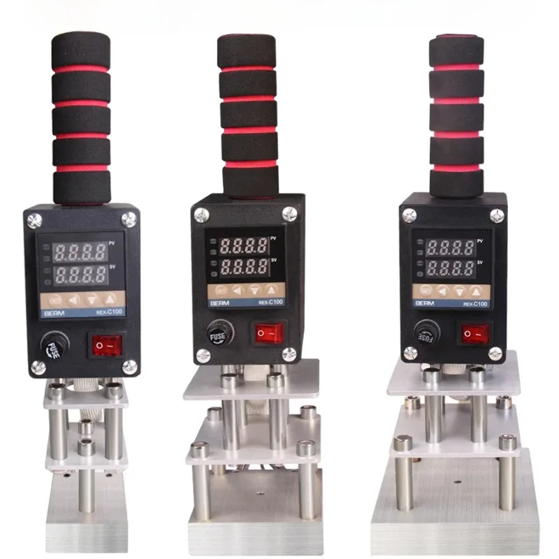 

220V/110V Hand-Held Leather Hot Foil Stamping Machine LOGO Copper Mould Stamp Labeling Soldering Hot Pressing Branding Iron