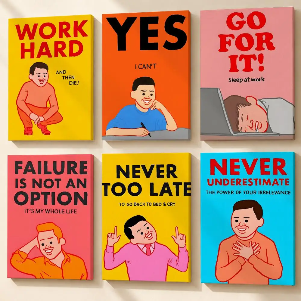 Anime Art J-Joan Cornella Poster Framed Canvas Wall Art Gallery Wrapped Ready To Hang Living Room Bedroom Home Decor