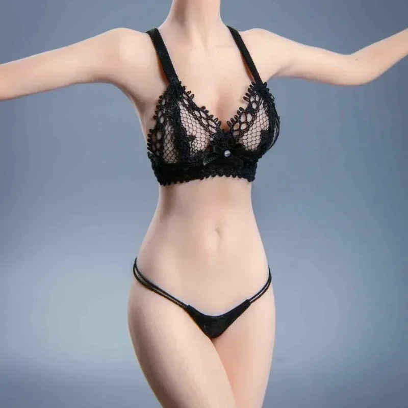 Figura a escala 1/6, Bikini de encaje, ropa interior, lencería, sujetador, Tanga, bragas para soldado femenino de 12 pulgadas, muñecas corporales PH TBL