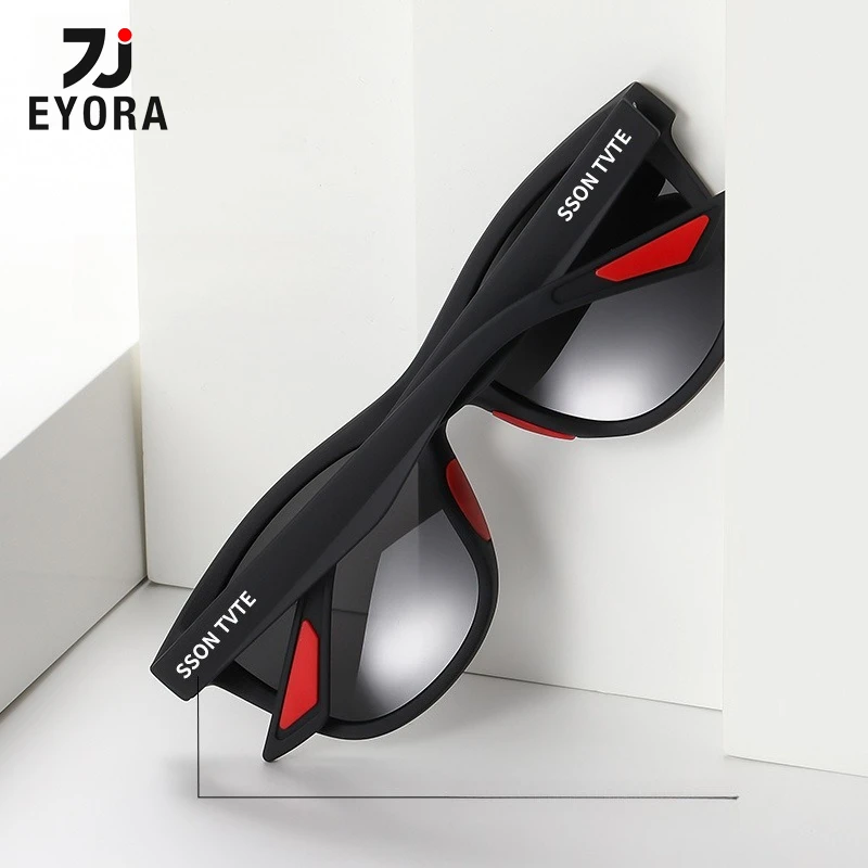 

EYORA Fashion Versatile Polarized Men Sunglasses Full Rim TR90 Square Driving sunglasses for outings UV400 Goggles Shades