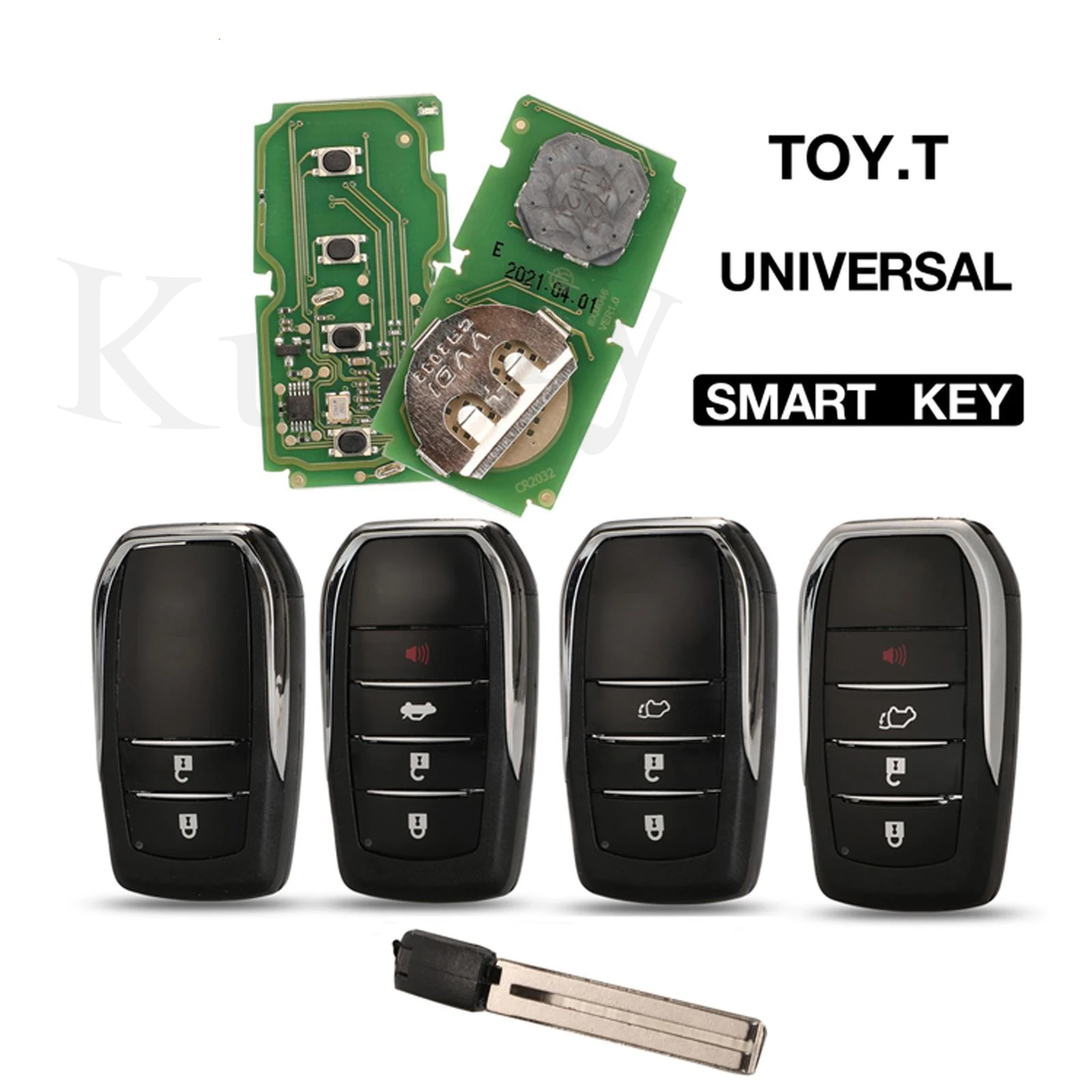 

jingyuqin VVDI XM Smart Key Universal Remote Circuit Board For Toyota 8A For KEY TOOL Max Plus Mini Support Double-sided embryo