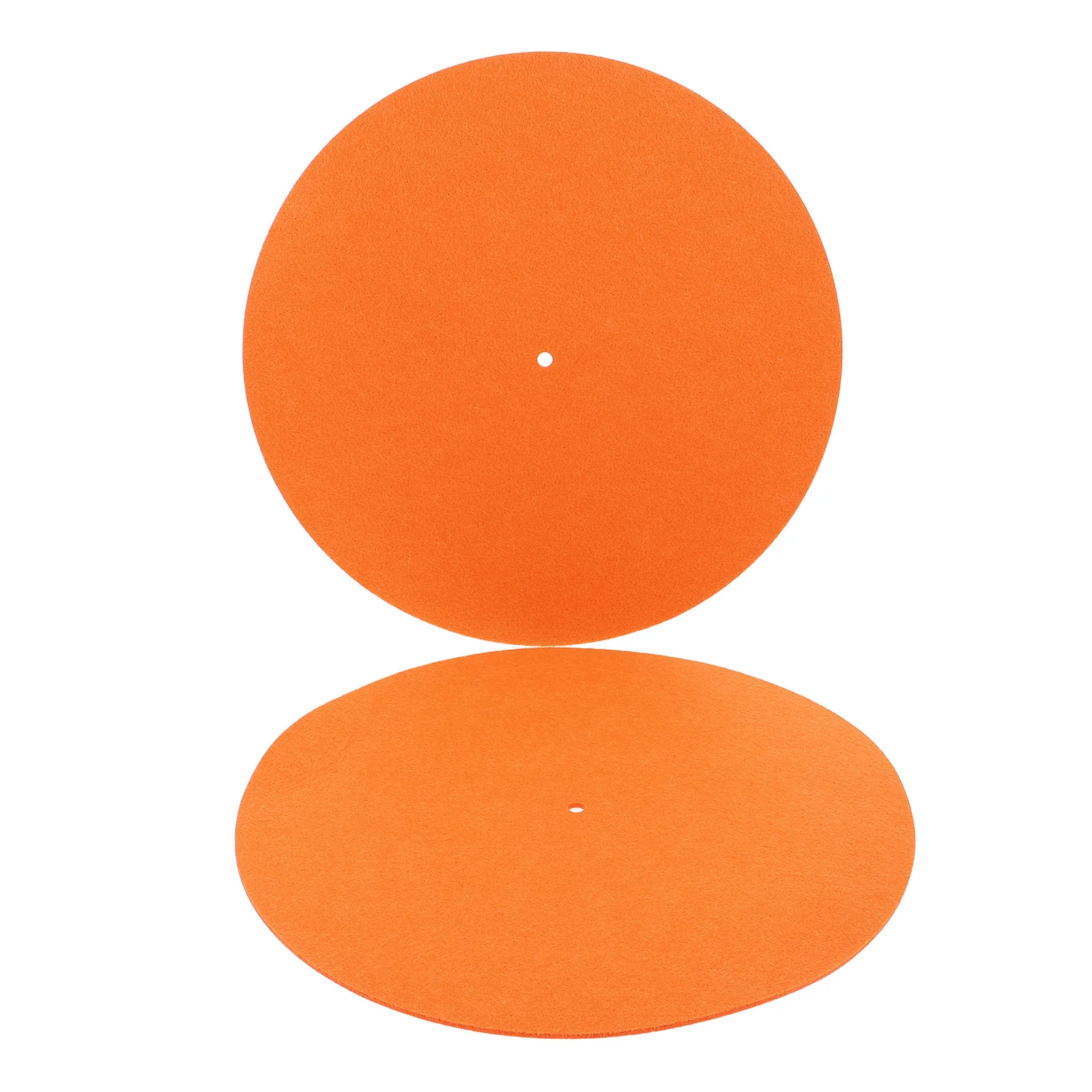 Felt Record Platter Mat Anti S Vinyl Turntable Pad ange Color Disc Protective Mat Sound Enhancer Shock Absorption Practical