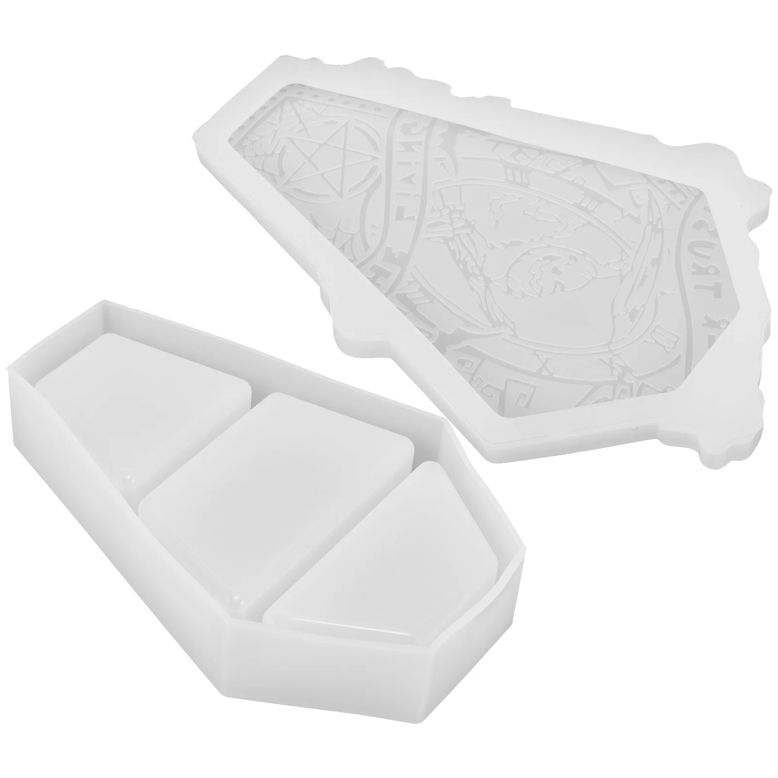 

Creative Coffin Storage Mold Diy Silicone Mold For Epoxy Resin Drip Making Halloween Decor Desktop Ornament Durable Reusable