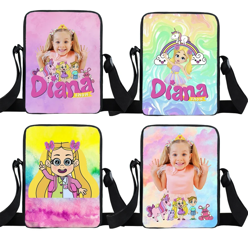 

Kids Diana And Roma Show Crossbody Shoulder Strap Cell Phone Purse Handbag for Bags Teenagers Underarm Bag