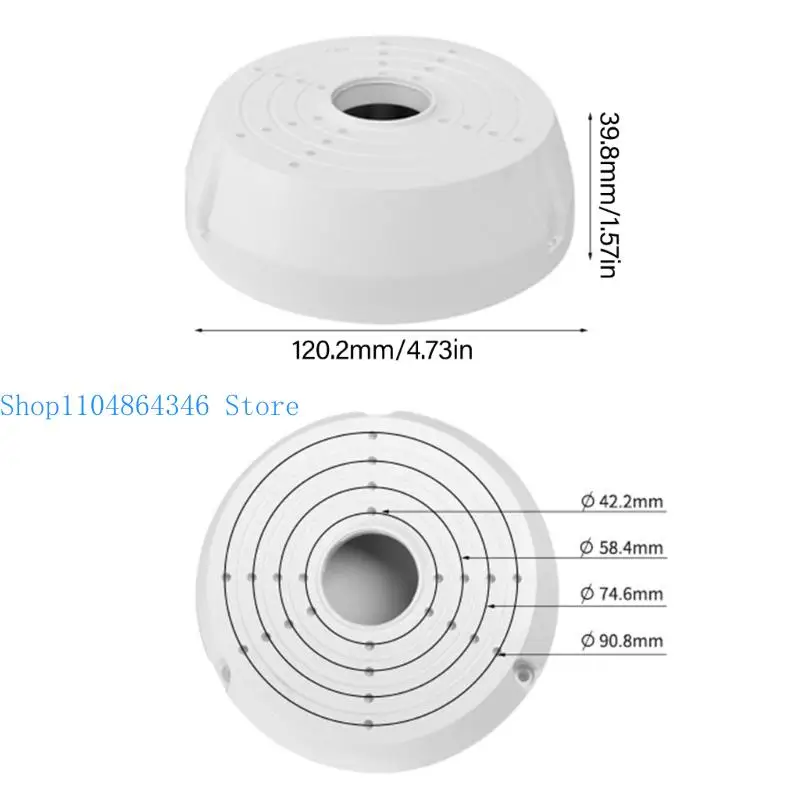 5ASD عالية السعة مقاوم للماء سقف جبل حامل قبة CCTV مع تصميم سقف عميق لسهولة تخزين الكابلات