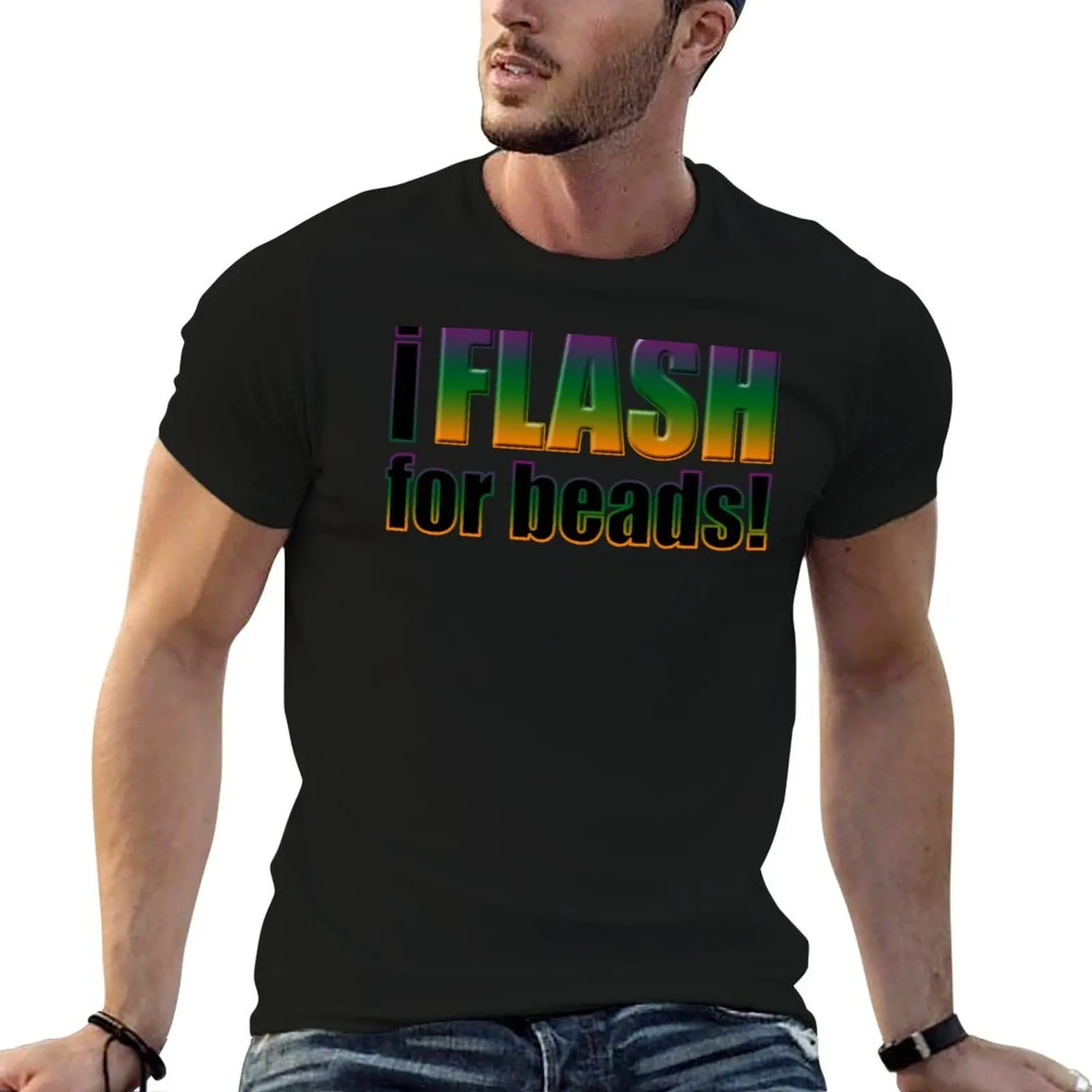 

Flash for Beads T-Shirt cotton t shirts man 100% man t shirt designer T-Shirt
