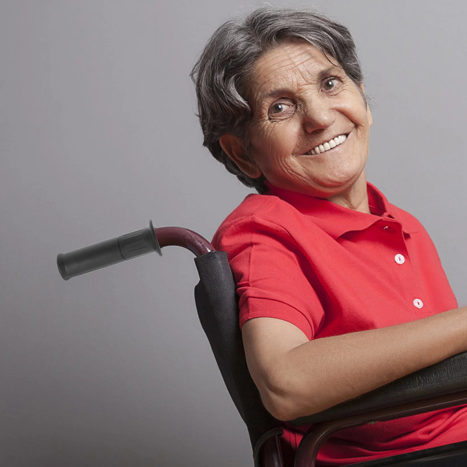 

BCOATH 6pcs Black Rubber Trolley Handle Covers Comfortable Grip Shopping Cart Protector