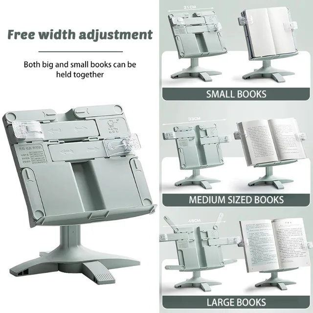 Adjustable Rotatable Portable Reading Bookshelf Multifunctional Document Holder Lifting Book Support Stand for Home 2 Adjustable Rotatable Portable Reading Bookshelf Multifunctional Document Holder Lifting Book Support Stand for Home 2