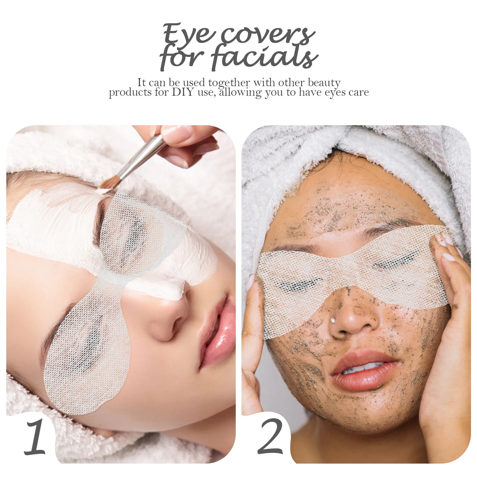 600Pcs Eye Mask Sheets Disposable Moisturizing Lightweight Breathable Eye Care Film for Facial DIY Beauty Salon