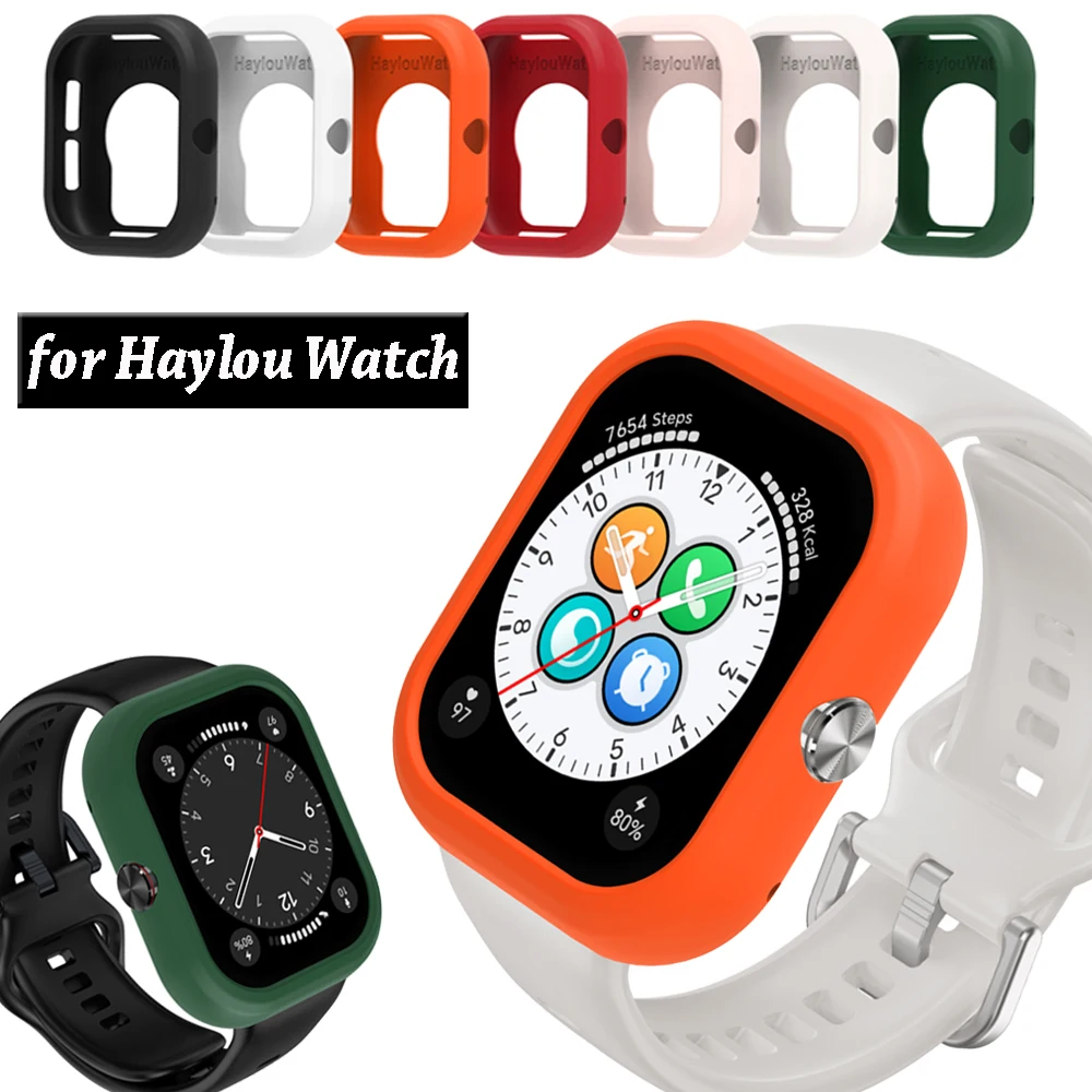 

Soft Silicone Protective Case Cover for HONOR Choice Haylou Smart Watch Protector Shell Protection Frame Accessories