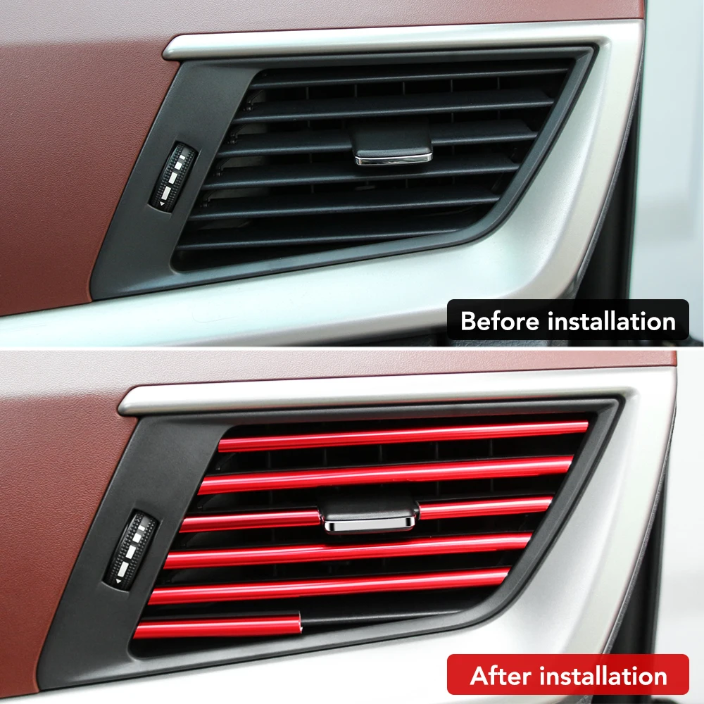 قالب تصفيف الكروم شريط تشذيب لتنفيس الهواء للسيارة ، فولكسفاغن فولكس فاجن ، باسات ، تيغوان ، تي روك ، جولف ، جيتا ، شاران ، شيروكو ، يوس ، تي كروس ، صب #3