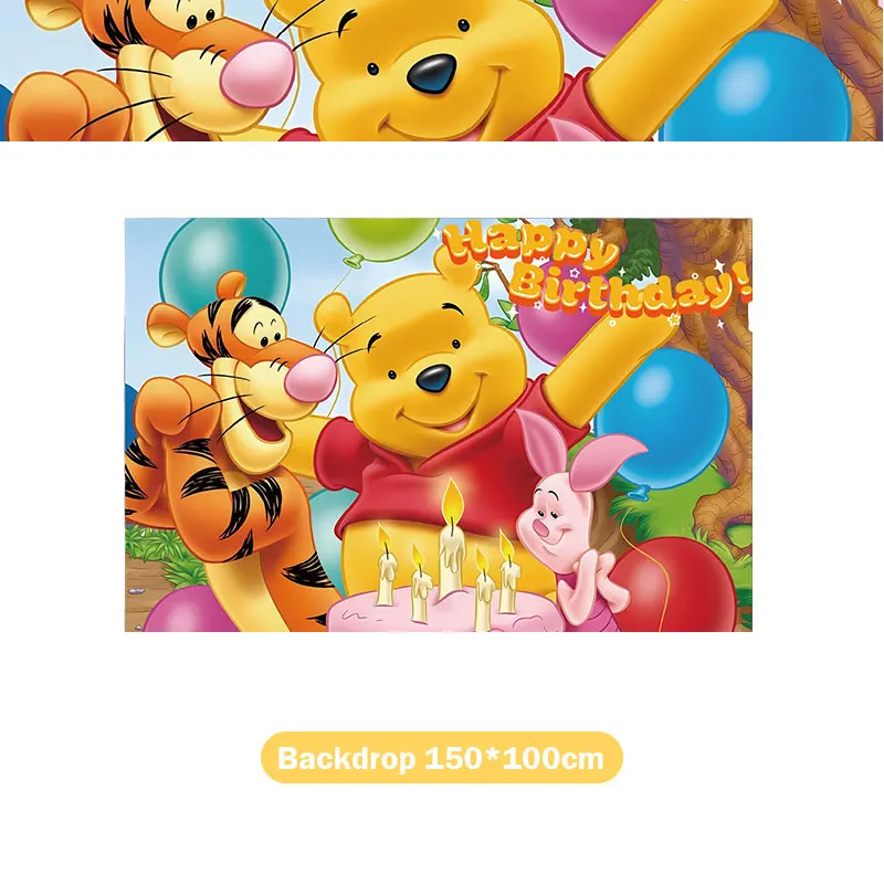 Winnie de Poeh thema verjaardagsdecoratie Banner Ballonnen Cadeauzakjes Bekerbord Tafelkleed Taarttoppers Feestartikelen Gunsten