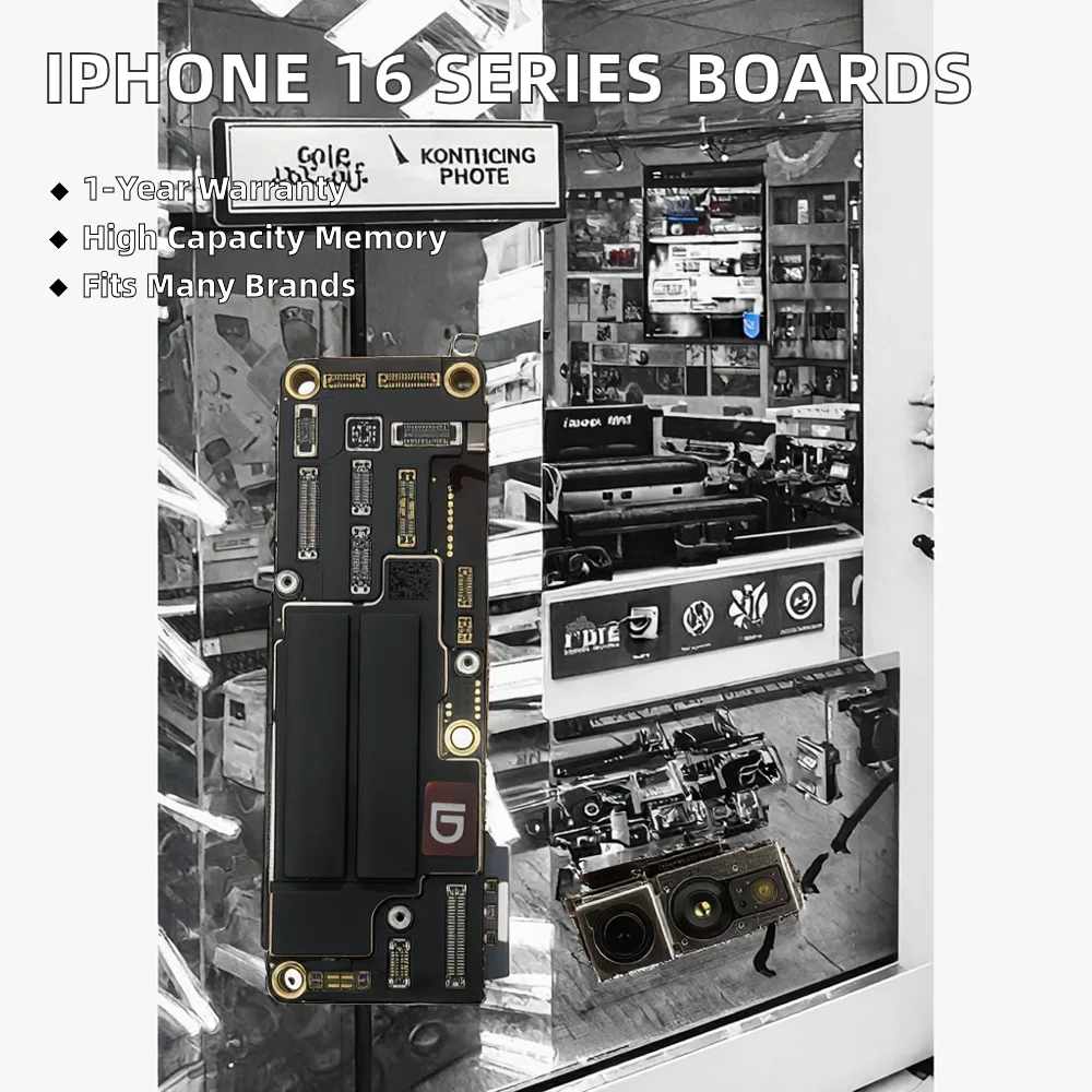 

Original Unlocked IPhone 16 Series 16plus 16Pro 16Pro Max 128GB 256GB 512GB Memory Mainboard Mobile Phone Motherboard Face ID
