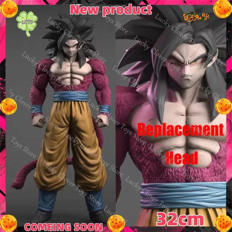 

Предпродажа, 32 см, фигурка Dragon Ball Z Ssj4 Goku, замена головы Super Saiyan 4 son Goku, аниме-фигурки, режим коллекции, игрушки, подарки, новинка