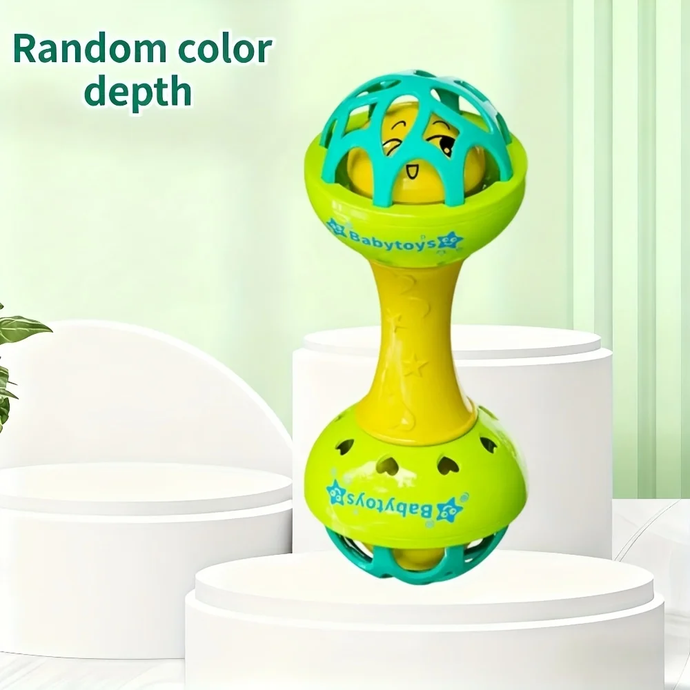 Baby Double Headed Ringing Toy, available in multiple colors, bright and eye-catching, loved by babies, Christmas gift