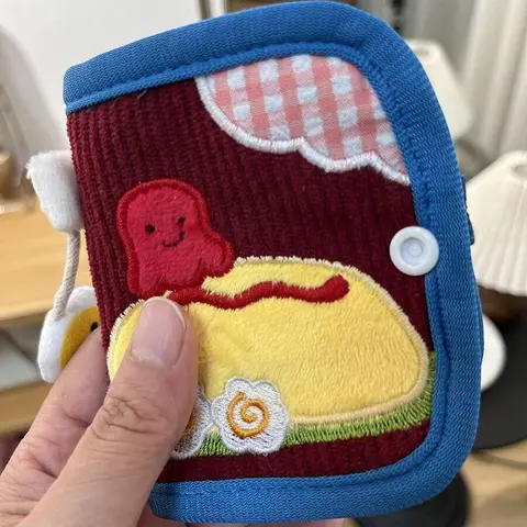 Student Cute Short Wallet New Arrival • Teens’ Small Fold Zippered Purse • Cartoon Card Holder for School Daily Use