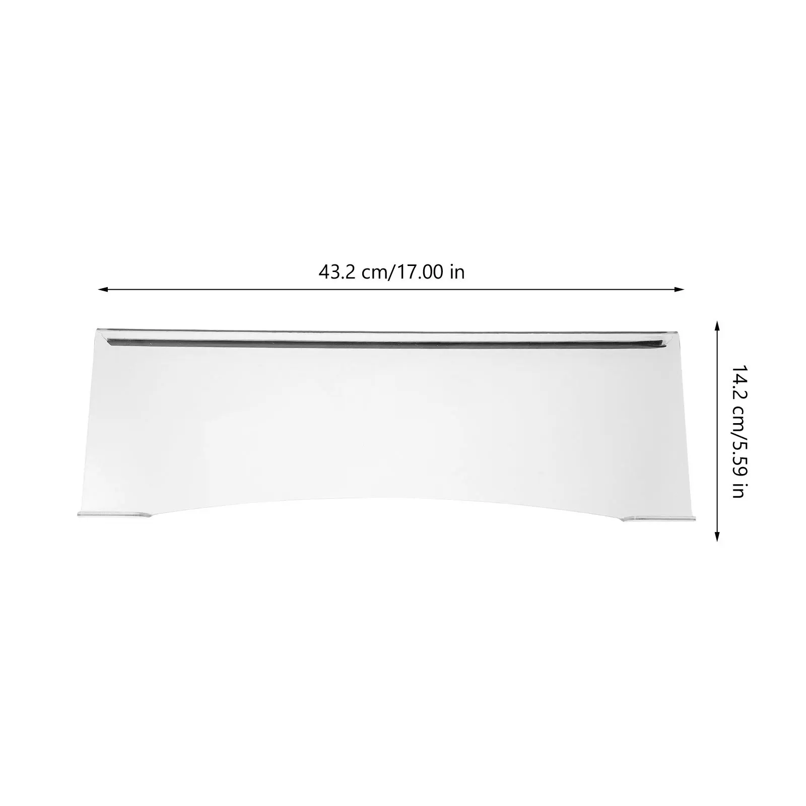 

Keyboard Stand Acrylic Riser Curved Edge Design Anti Slip Strip Keyboard Display Ergonomic Height for Desktop Accessories