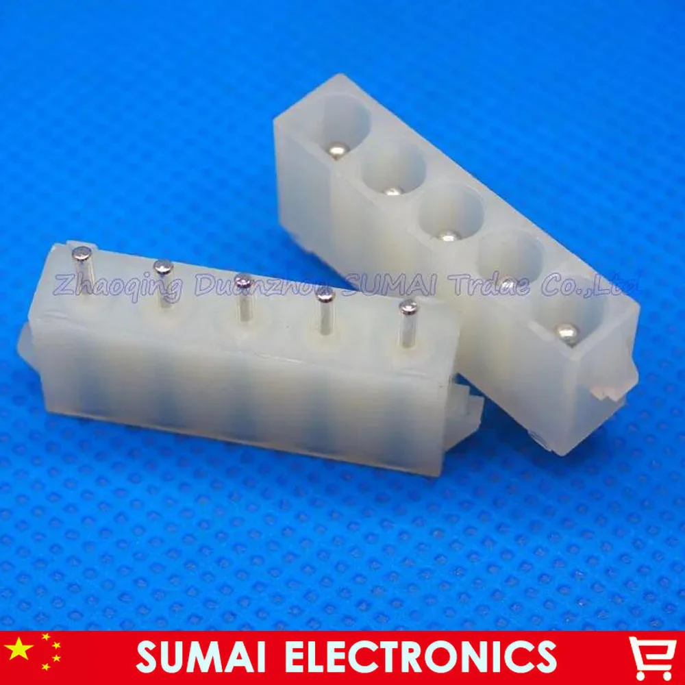 63080-5A 42002 5 Pin/way 6.3mm pitch electrical socket for PCB/car/boat/motorbike etc.