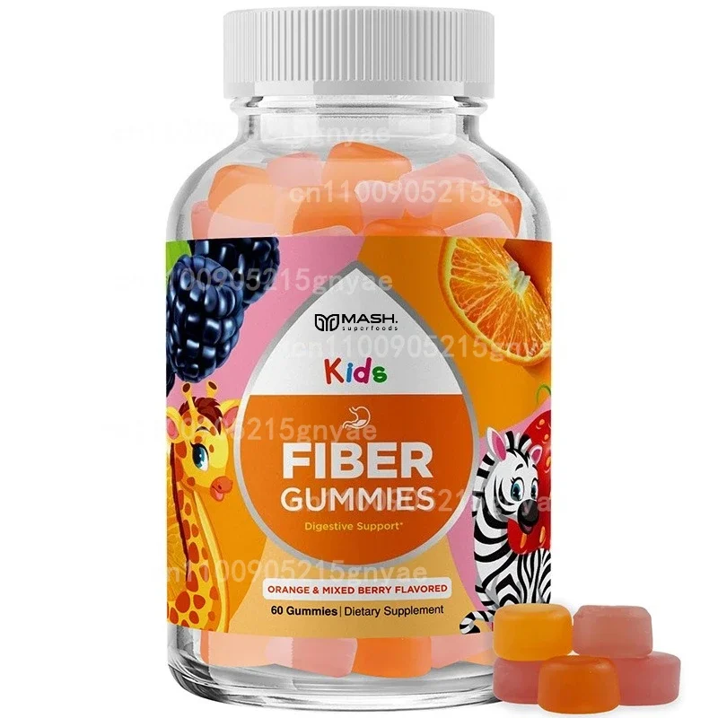 

50 Billion CFU Fiber Gummies - Probiotics + Prebiotics (Inulin, Psyllium) - Gut Support