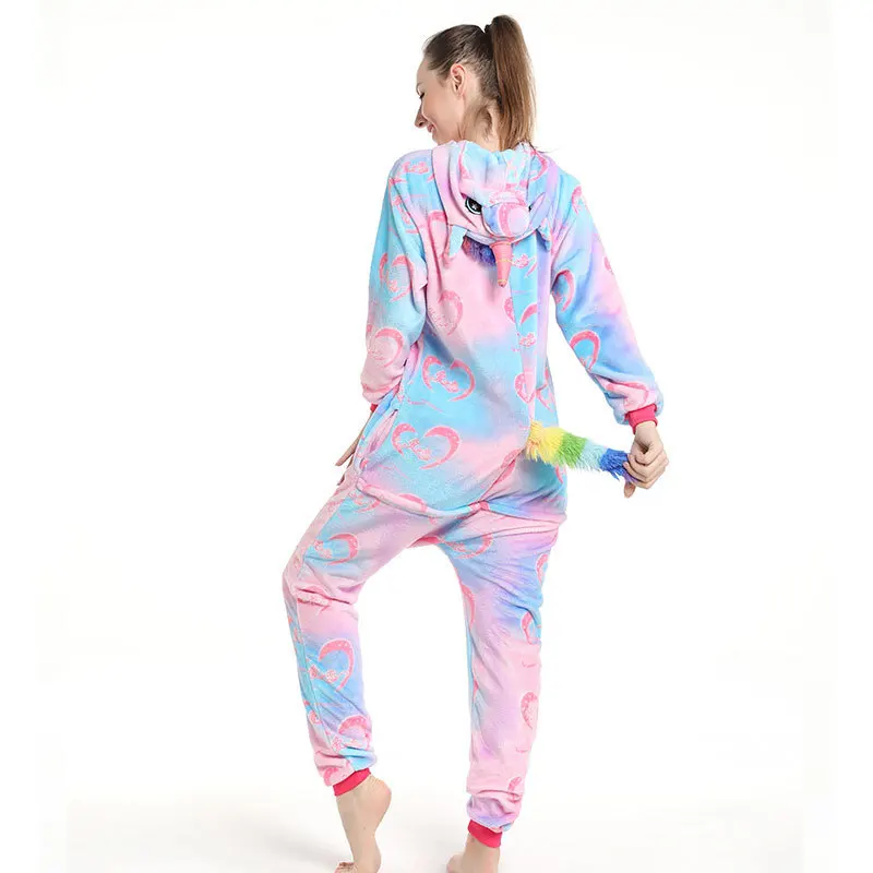 

Women's Winter Flannel Animal Onesie Pajamas - Cute Cartoon Cozy Loungewear, Adorable Fleece Onesies for Home