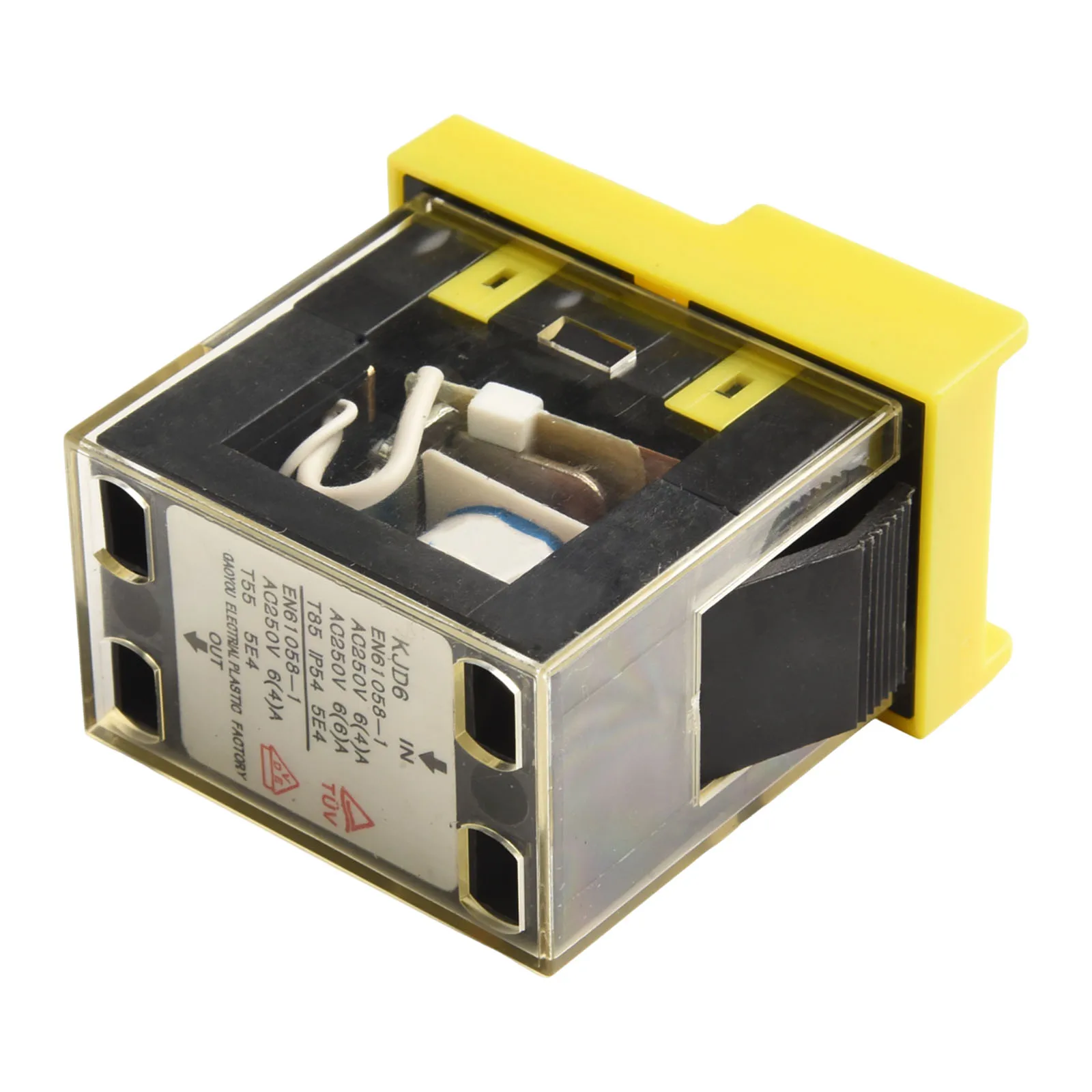 250V Switch KJD6 Switch High-quality Materials Manual Restart Switch Power Failure Protection 50*40mm For Safety Switch