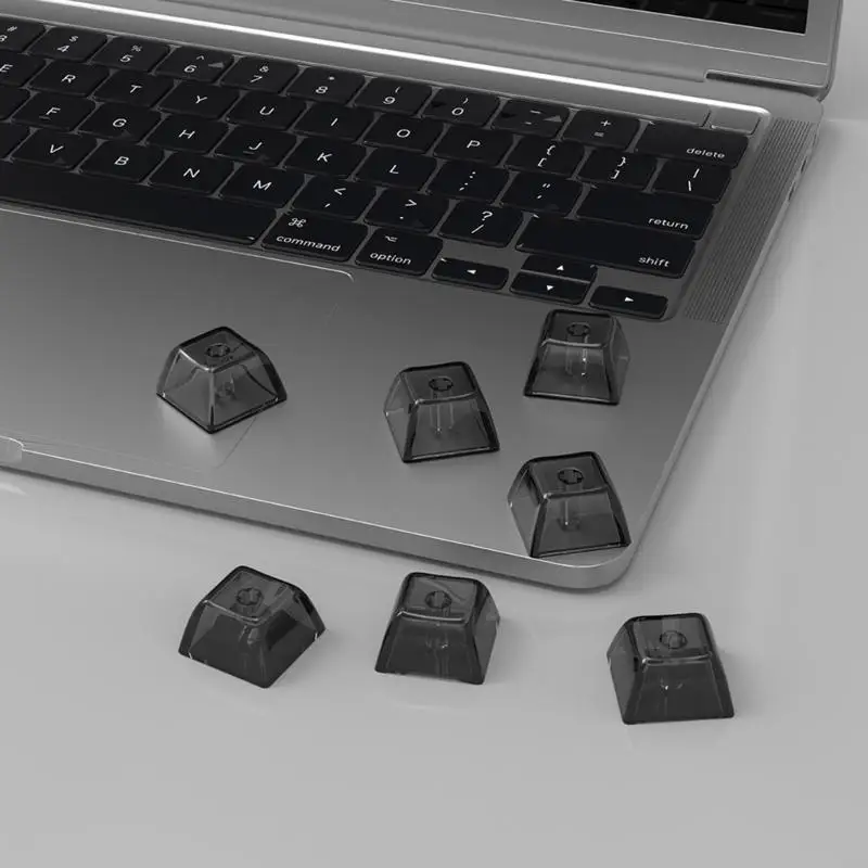 Crystal Keycaps 1U Backlit Keycaps w/ Transparent Layer for Mechanical Keyboard 