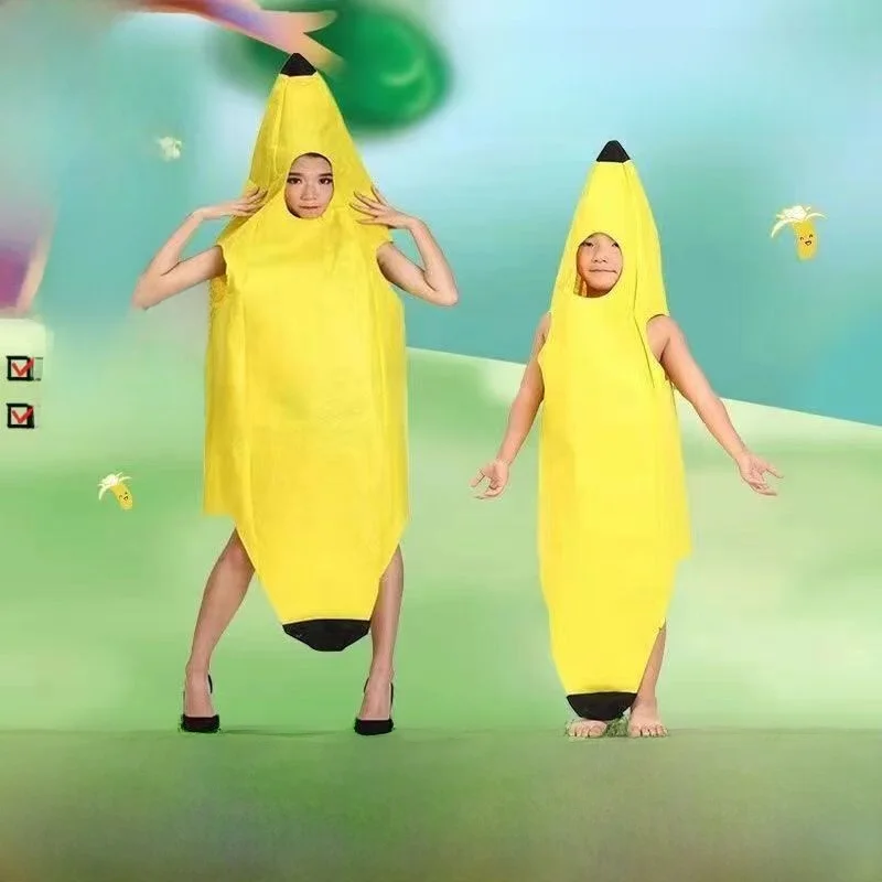 

Костюм банана на Хэллоуин для детей, большой наряд типа банан, женский этнический сценический костюм, традиционная женская одежда ханьфу