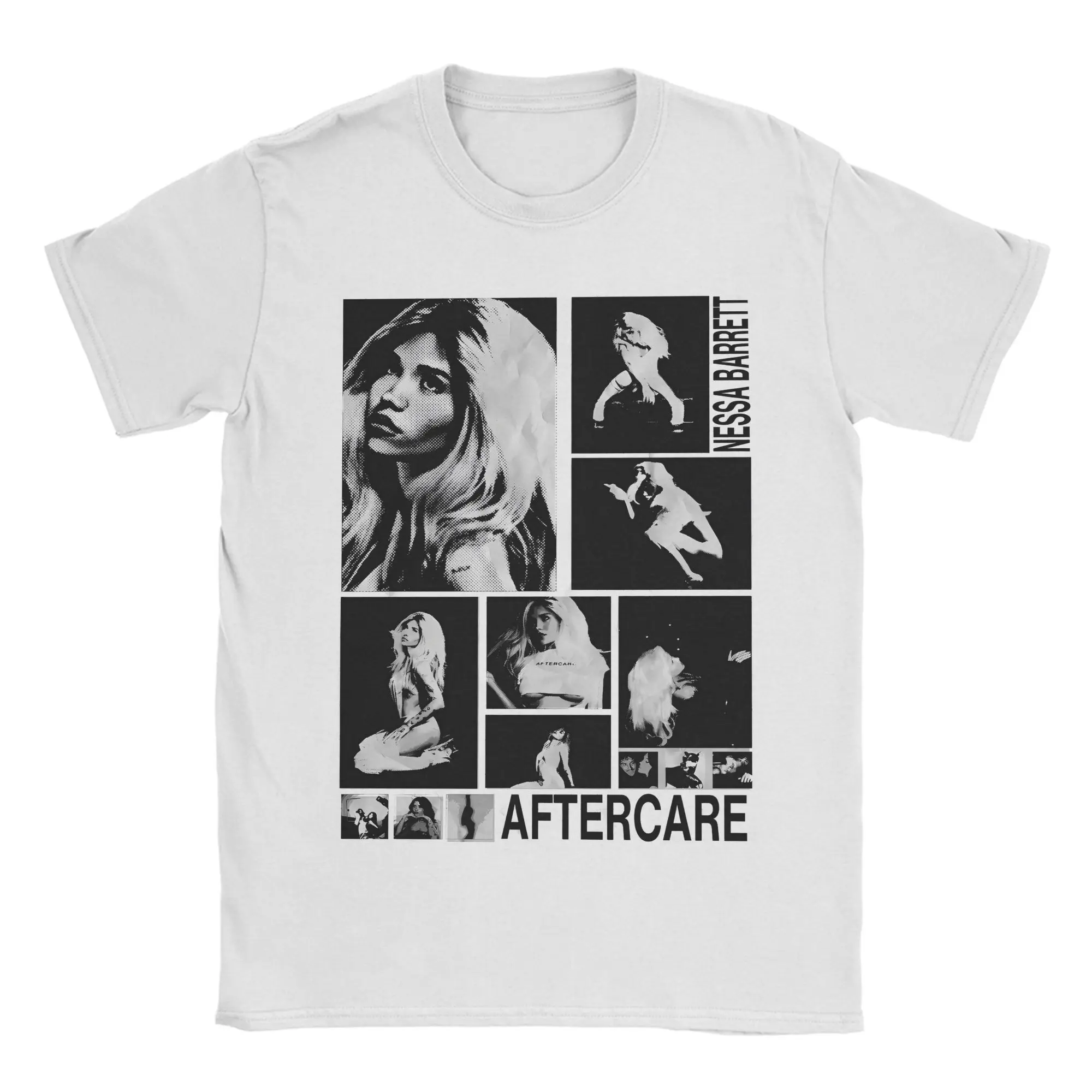 Awesome Nessa Barrett Aftercare 2025 Tour T-Shirts Men Crew Neck Pure Cotton T Shirts  Short Sleeve Tees Printed Clothing