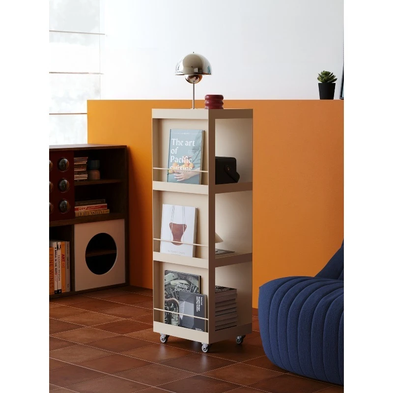 Extremely narrow gap shelf Small apartment household crevice locker Movable locker Living room narrow slot storage cabinet
