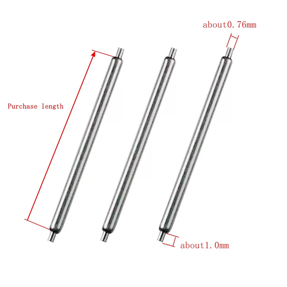 Watch retractable spring pin Watch ear bolt pin 1.3/1.5/1.8 Repair accessories Stainless steel clamp shaft connection fasteners