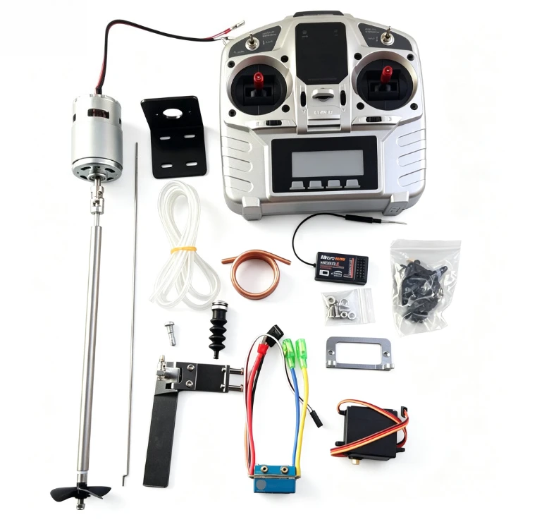 DIY RC Bait Boat Parts Kit MC6C Remote 500M Range 775 Motor 480A ESC Combo Waterproof Assembly Set Net Feeder Vessel Components