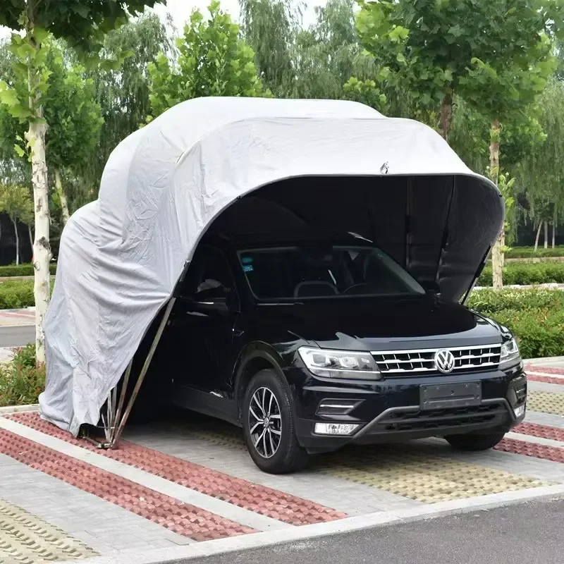 Retractable Carport Custom Retractable Outdoor Car Shelter Tent Portable Car Folding Garage Automatic Prefab Car Garage