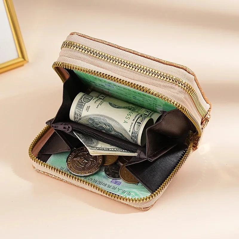 Carteira Kpop Demon Hunter, bolsa com lantejoulas brilhantes para mulheres, bolsa de moedas fashion para mulheres