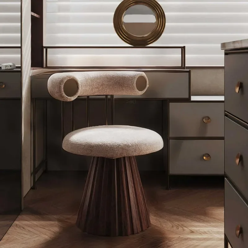 Modern Italian light luxury bedroom makeup chair Nordic dressing stool