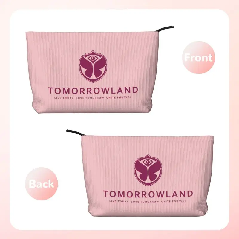 Tomorrowland Toiletry Bag Belgian Electronic Dance Music Festival Makeup Cosmetic Organizer Ladies Beauty Storage Dopp Kit Case