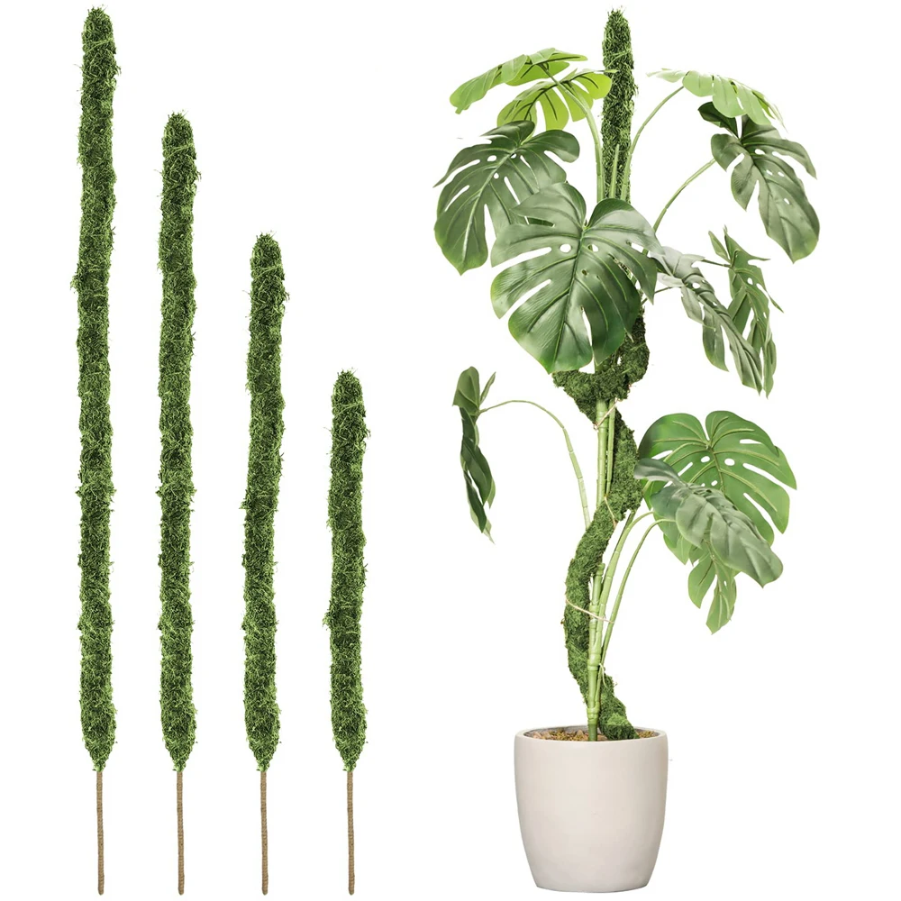 Palo di muschio all\'ingrosso pali per piante pieghevoli fatti a mano Slim Monstera supporto per piante supporto per bastoncini di piante di muschio