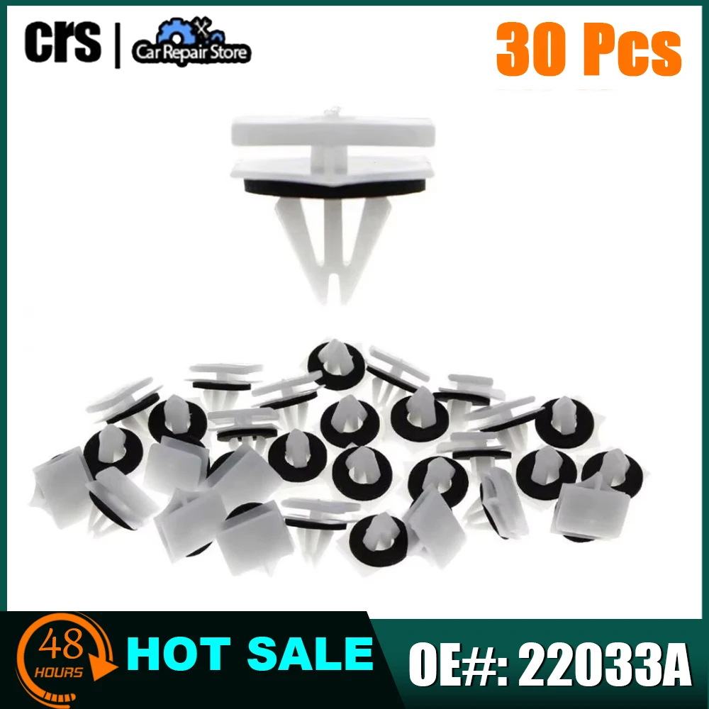 30PC Rocker Panel Deck Lid Moulding Clips Retainer For Ford FUSION MKZ 2013+ A22033,22033A 13387D W716503-S300