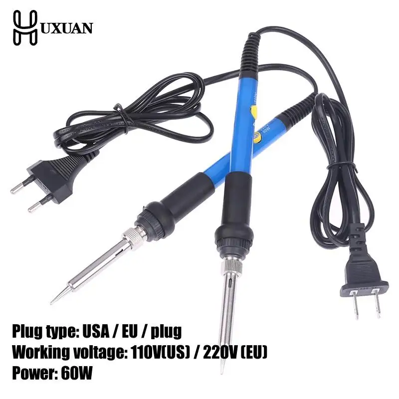 60W Mini Soldering Iron Adjustable Temperature Electric Solder Iron Rework Station Mini Handle Heat Pencil Welding Repair Tools