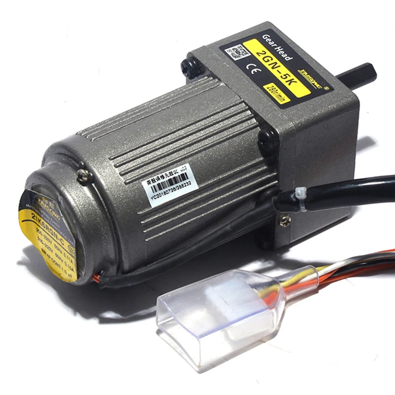 6W 220V 6.9RPM-415RPM AC Gear Reducer Motor 2IK6GN-C 2GN15K with Speed regulator Adjustable speed CW CCW