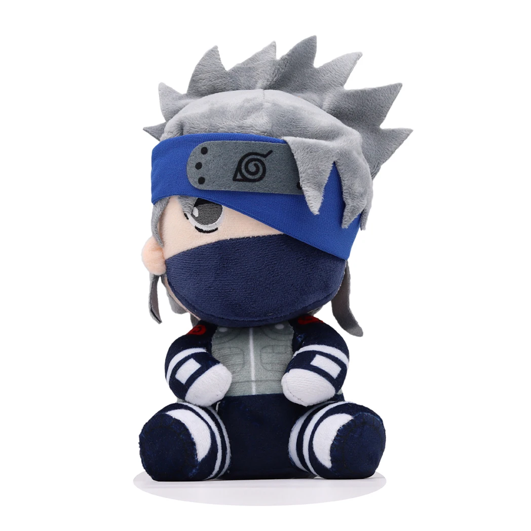 20cm Naruto Plush Toy Japanese Classic Anime Characters Naruto Sasuke Kakashi Cute Hand Puppets Children's Gifts Birthday Gifts