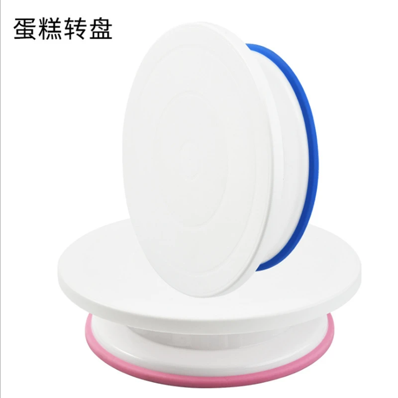 

Cake Mounting Table Turntable, Environmental Protection Baking Tool, Non-slip Tray, 360 ° Rotation, Stable and Convenient, 11"