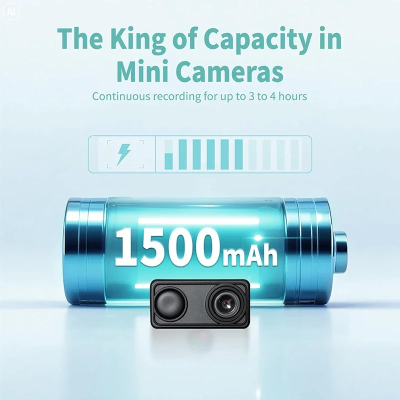 Mini telecamera di sicurezza 4K Sorveglianza WiFi Telecomando WiFi Rilevazione movimento Monitoraggio della sicurezza Sorveglianza interna