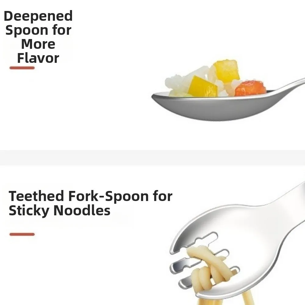 Silicone Handle Baby Silicone Spoon Set Anti-Choke Design Anti-slip Children's Tableware Set Easy Grip BPA Free