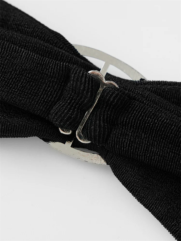 CHRONSTYLE Mini abito corto trasparente in rete trasparente da donna Summer Party Clubwear Abito senza schienale con spalle scoperte e reggiseno