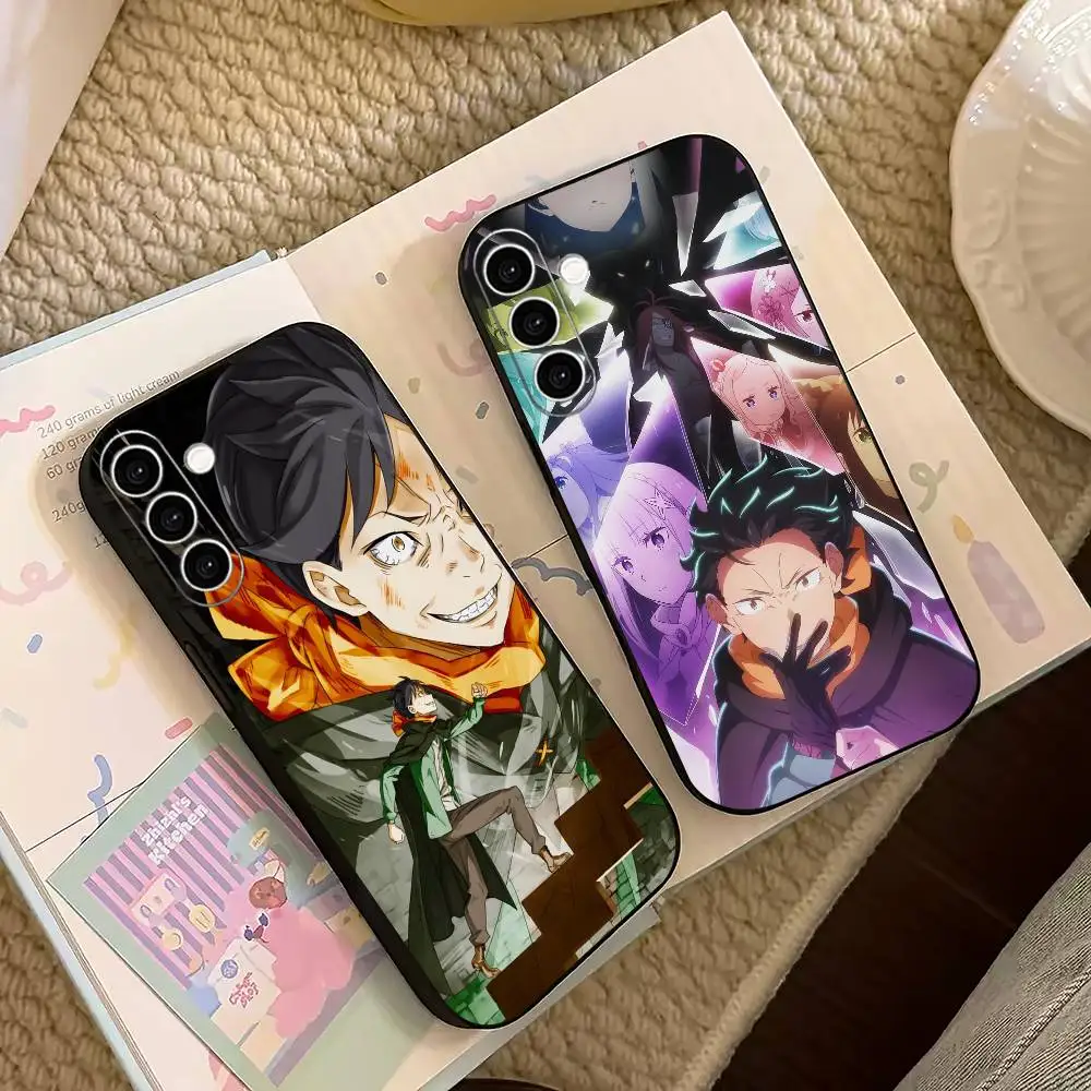 Anime Re Z-Zero Natsuki Subaru  Phone Case For Samsung Galaxy A73,A72,A71,A70,A53,A52,A51,Others Soft Black Cover