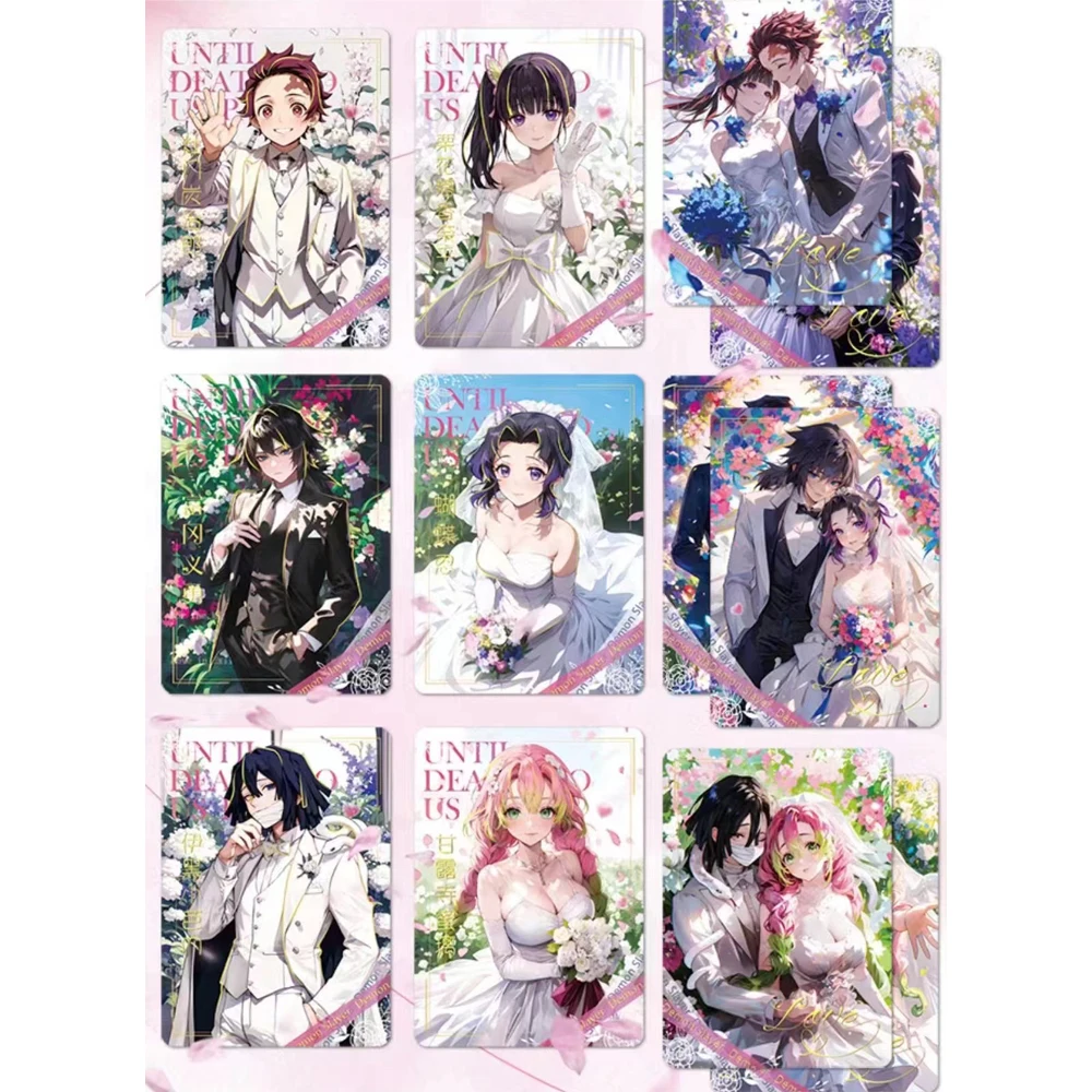 Wholesales Anime Demon Slayer Collection Card Douqu Wedding Wave2 Time Fragments Pre-sale Ticket Ink Card Anime Trading Card