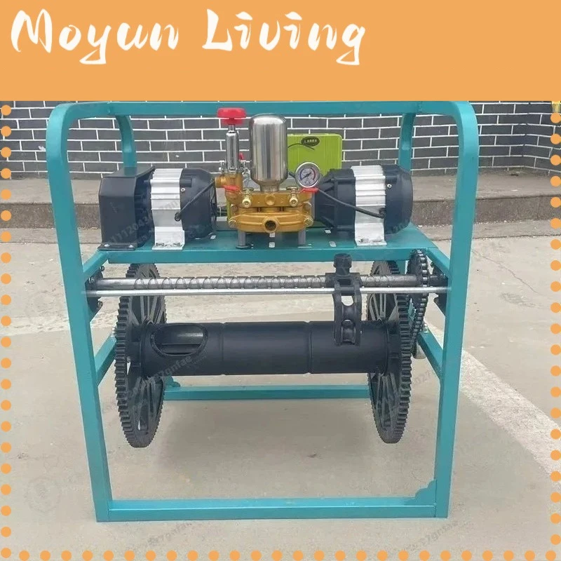 High Power 48V Agricultural Sprayer Automatic Winding Hose Machine Electric Crop Duster with Remote Control for Farm Garden